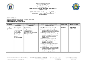 TR FOR BPP - BPP - _ TRAINING REGULATIONS BREAD AND PASTRY PRODUCTION ...