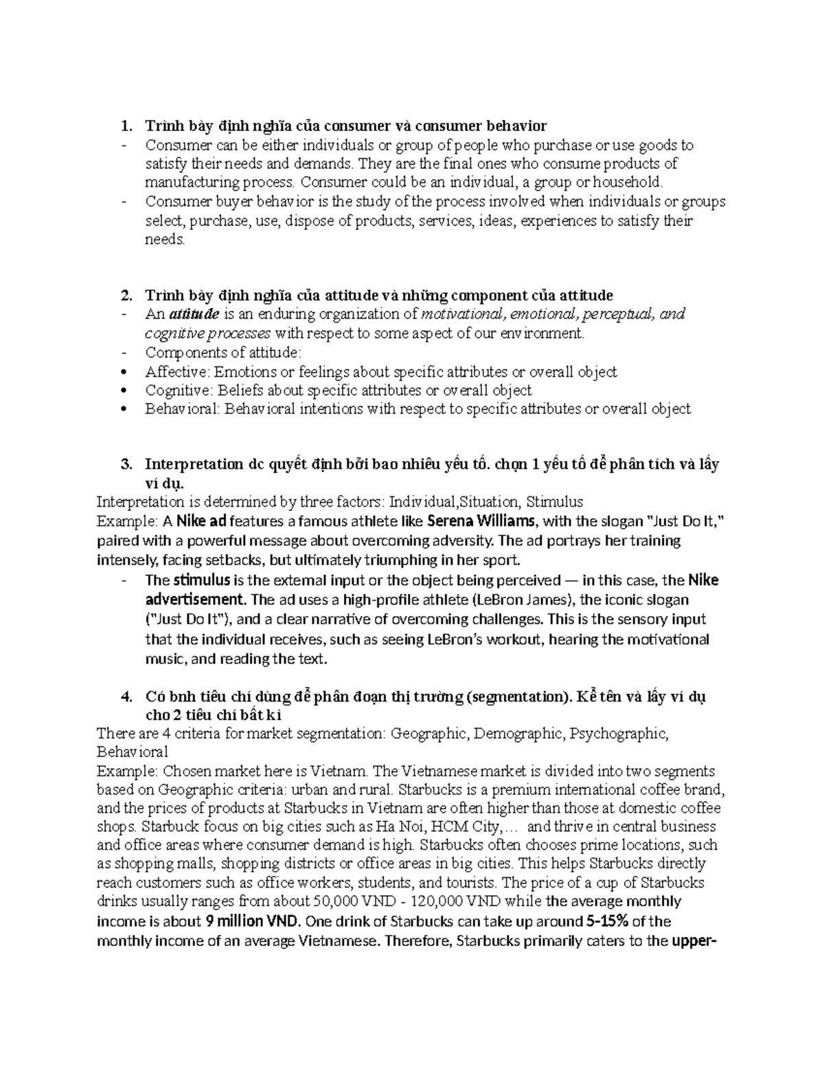 Final Exam Study Guide for CB: Consumer Behavior Concepts & Examples ...