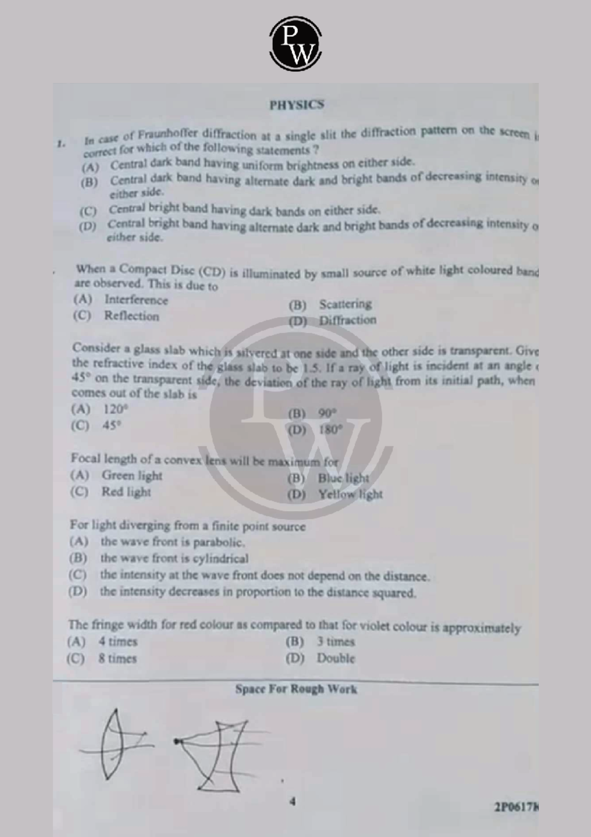 Physics 2P0617K22 Lecture Notes on Light and Diffraction Concepts - Studocu