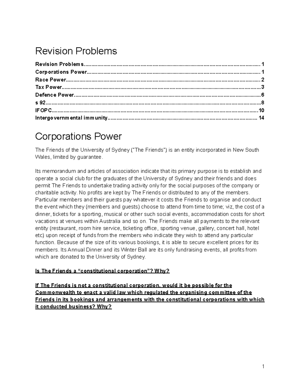 Federal Constitutional Law Revision Problems: Key Issues and Analysis ...