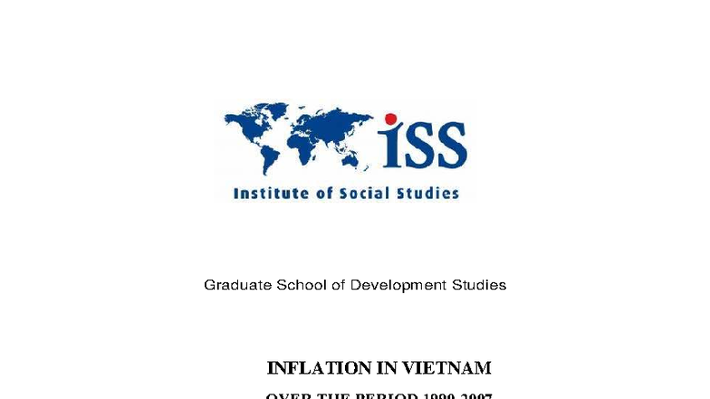Inflation Dynamics in Vietnam: A Study for ECD 2008 - Studocu