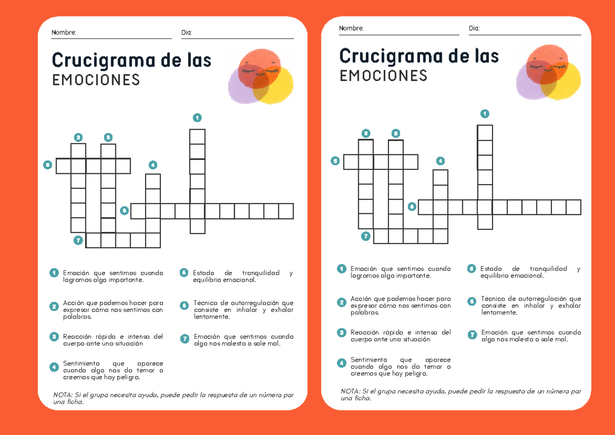 Crucigrama de las Emociones: Comprendiendo Nuestras Reacciones