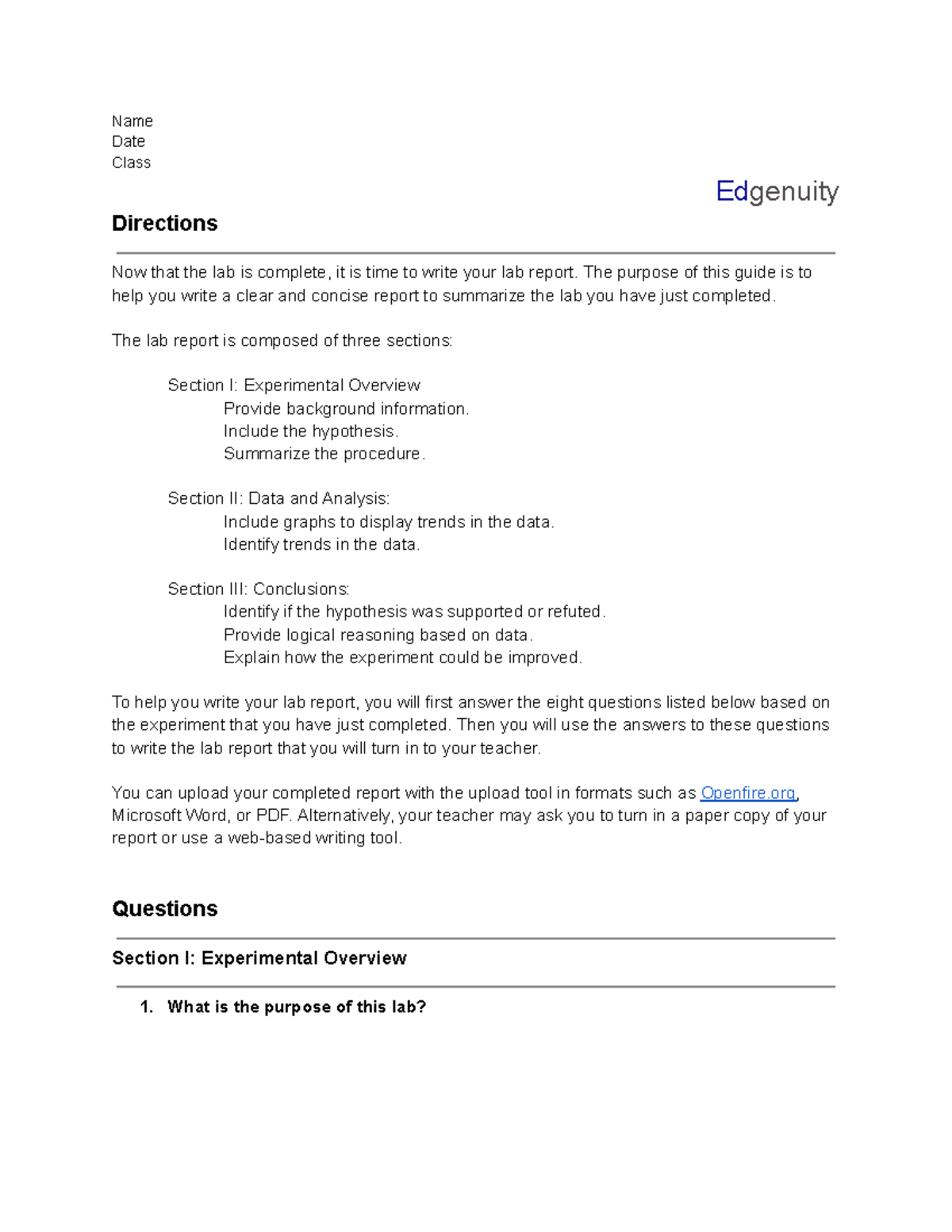 Edgenuity Lab Report: Absorption & Radiation of Land vs. Water - Studocu