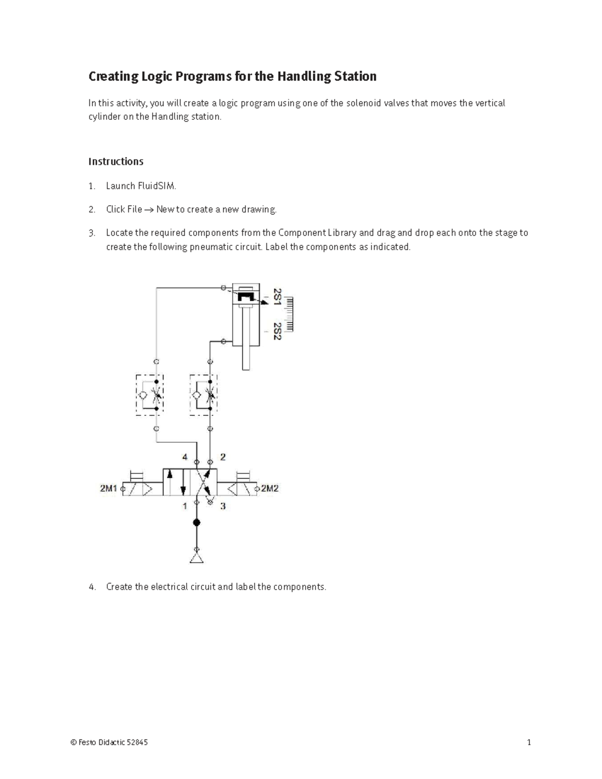 Creating Logic Programs for Handling Station - Festo Didactic 52845 ...