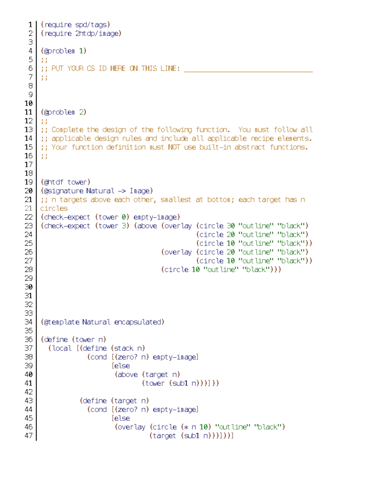 Insert-solution - Module 8a practice problem solutions - ;; The first ...
