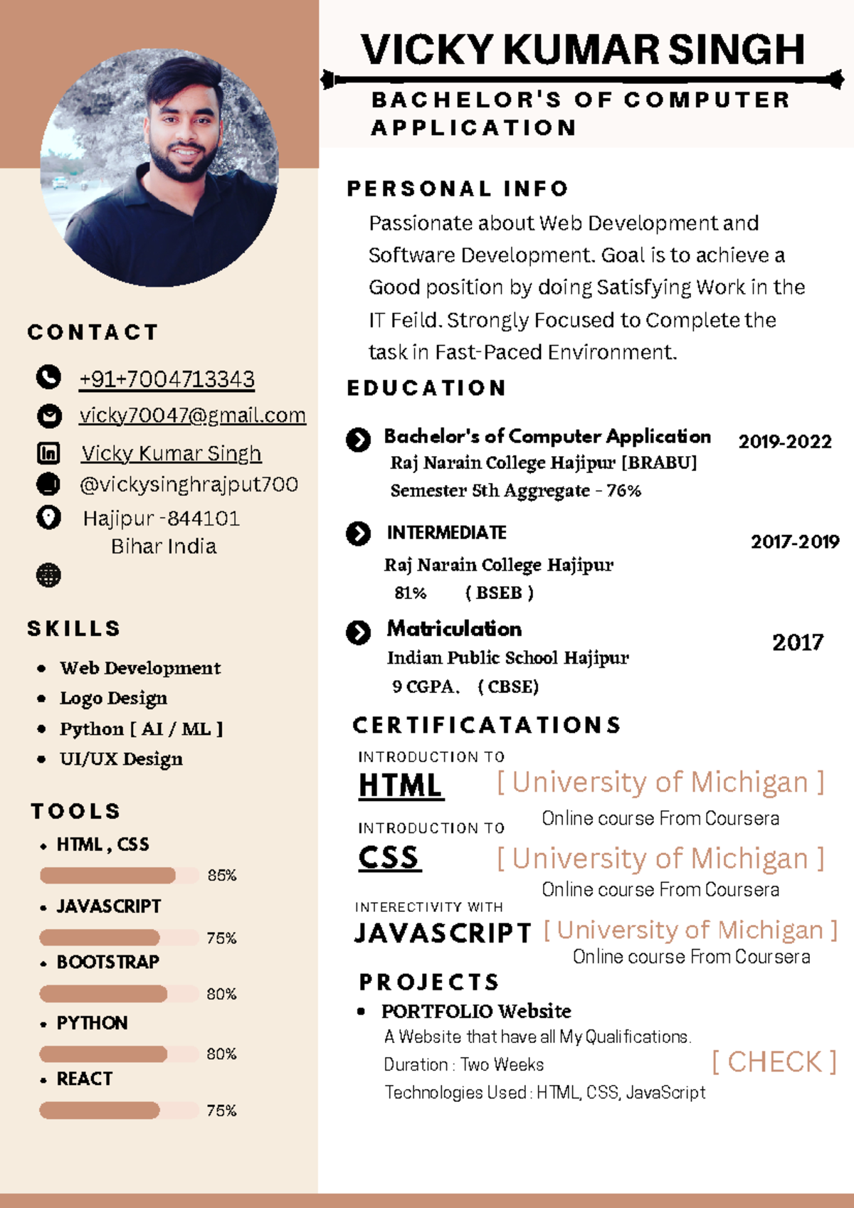 Pdf 20221220 205124 0000 - 75% 80% 80% 75% 85% VICKY KUMAR SINGH B A C ...