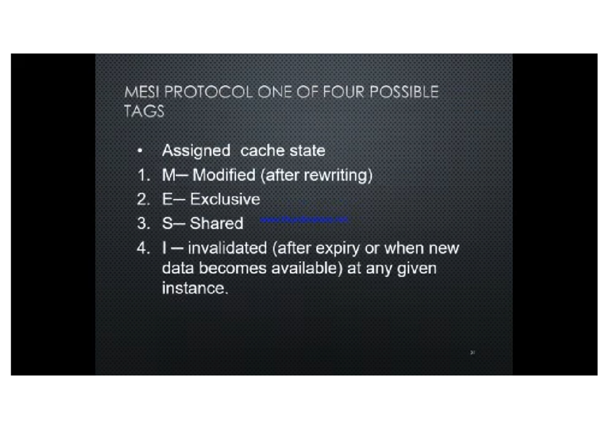 MESI PROTOCOL AND CACHE INVALIDATION IN DATABASE HOARDING (HINDI) - Studocu