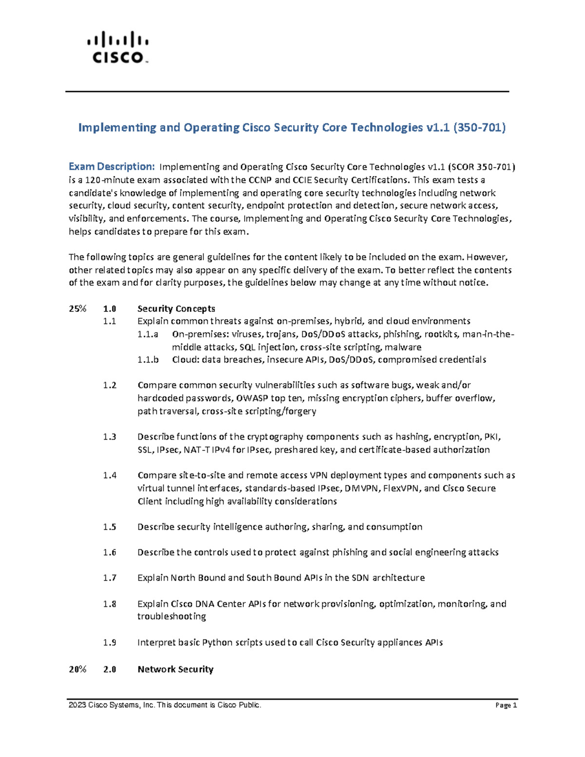 Implementing and Operating Cisco Security Core Technologies (350-701 ...