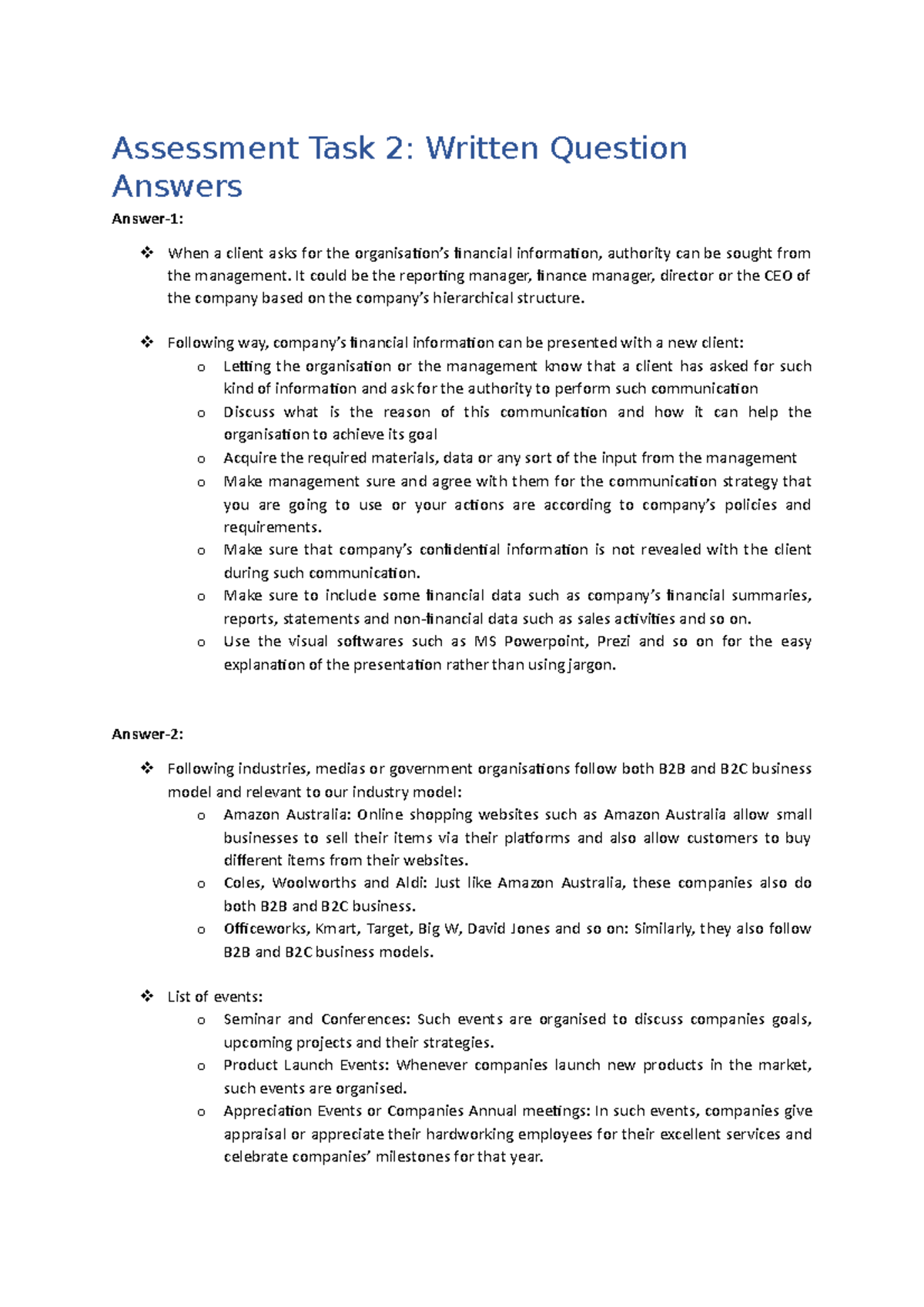 Pratiksha Assignment - Communicate with influence - Assessment Task 2 ...