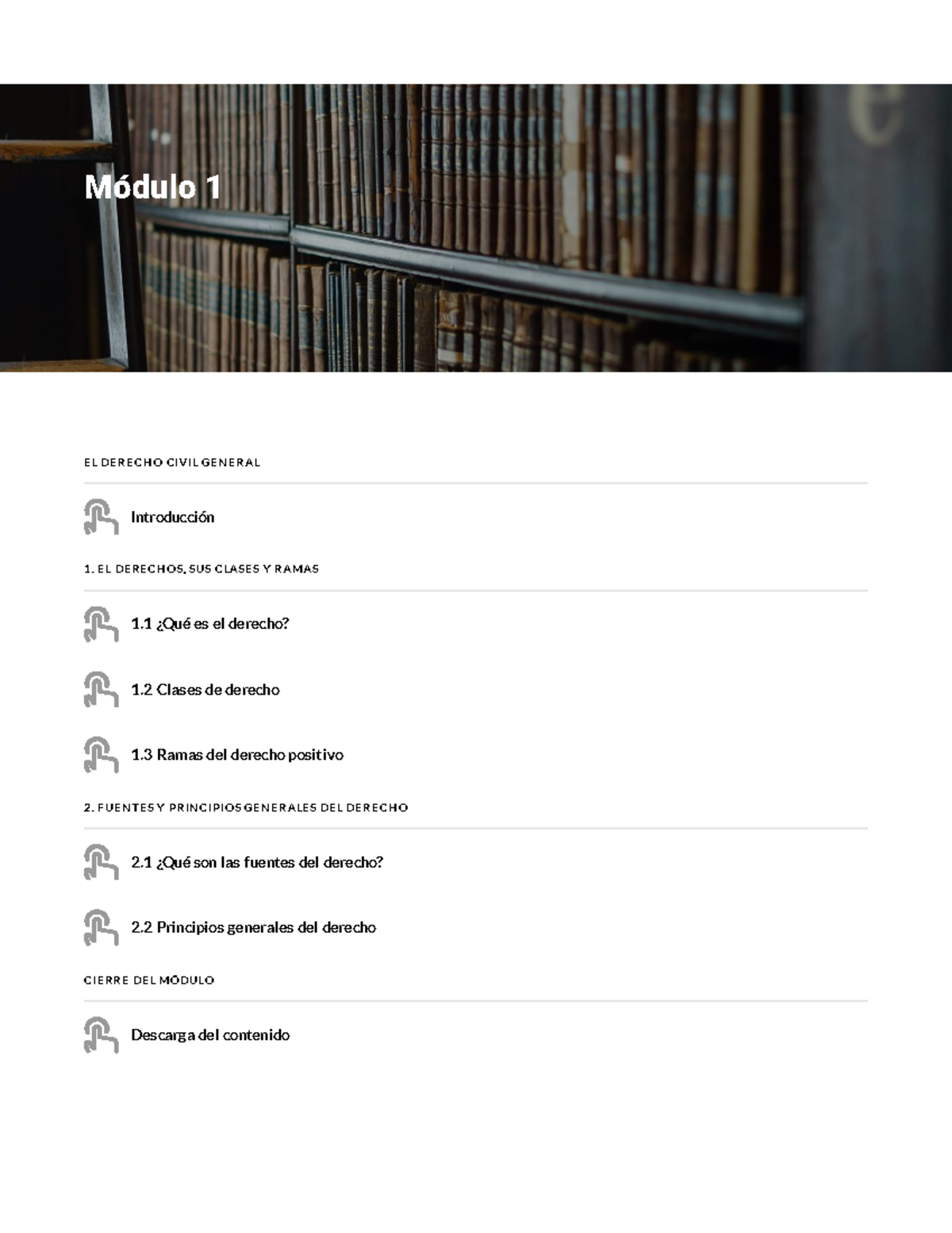 Módulo 1: Introducción al Derecho Civil General y sus Principios - Document Preview