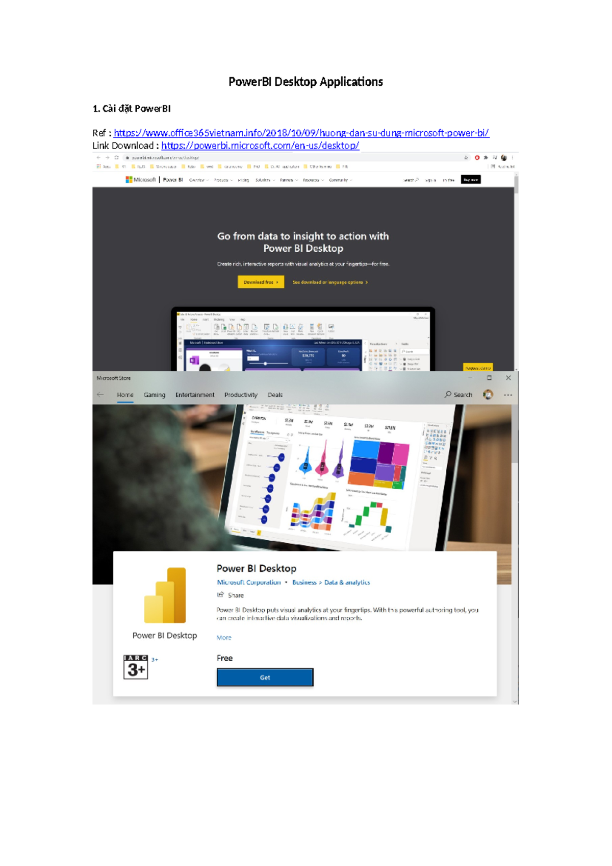 Huong Dan Power BI Applications - PowerBI Desktop Applications 1. Cài ...