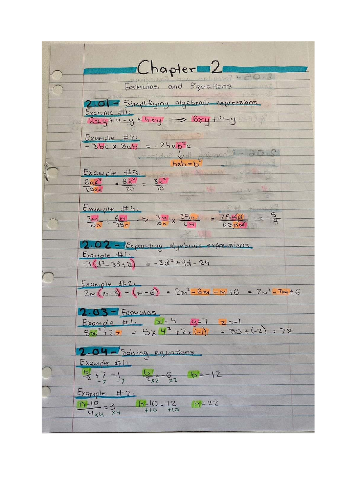 Year 11 - Maths Standard 2 - Chapter 2: Formulas & Equations - Studocu