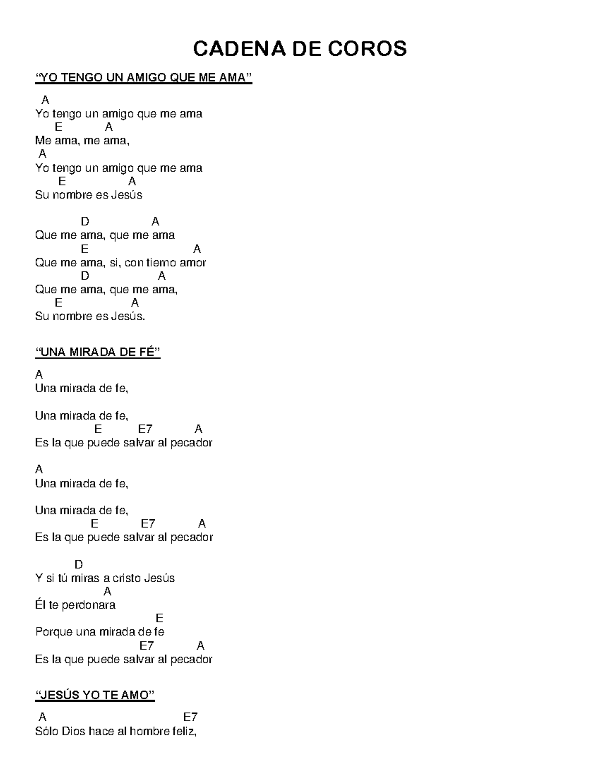 Cadena de Coros para Practicar Música Cristiana - Práctica y Alabanza - Document Preview
