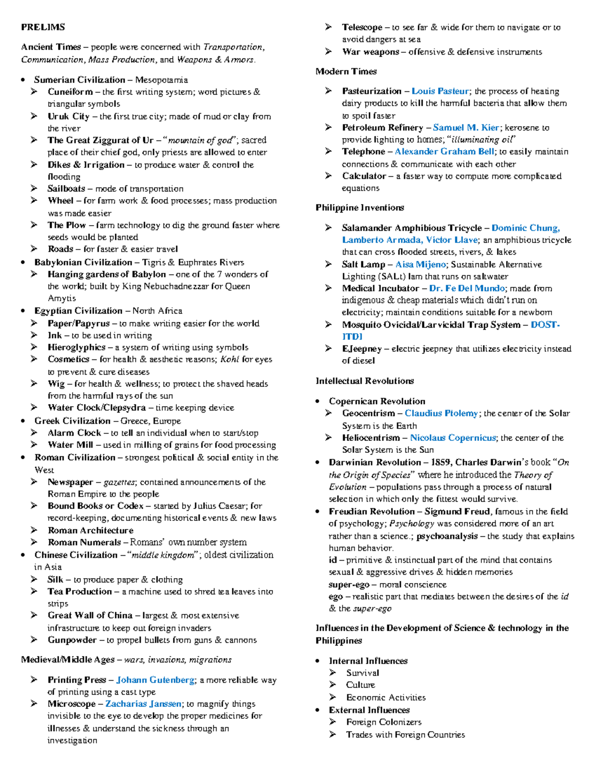 Sts Lecture Notes 1 Science Technology And Society Tip Studocu