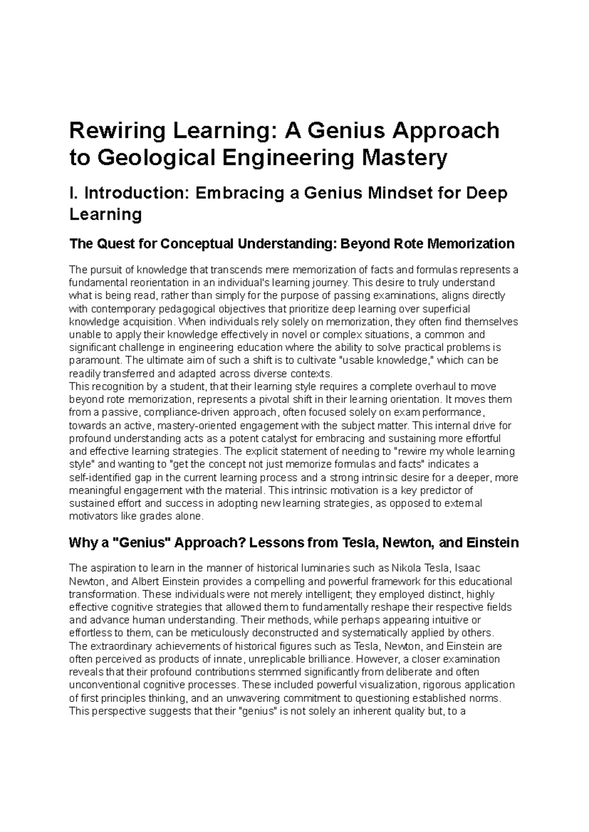 GEOE 101: Mastering Geological Engineering Through Genius Learning ...
