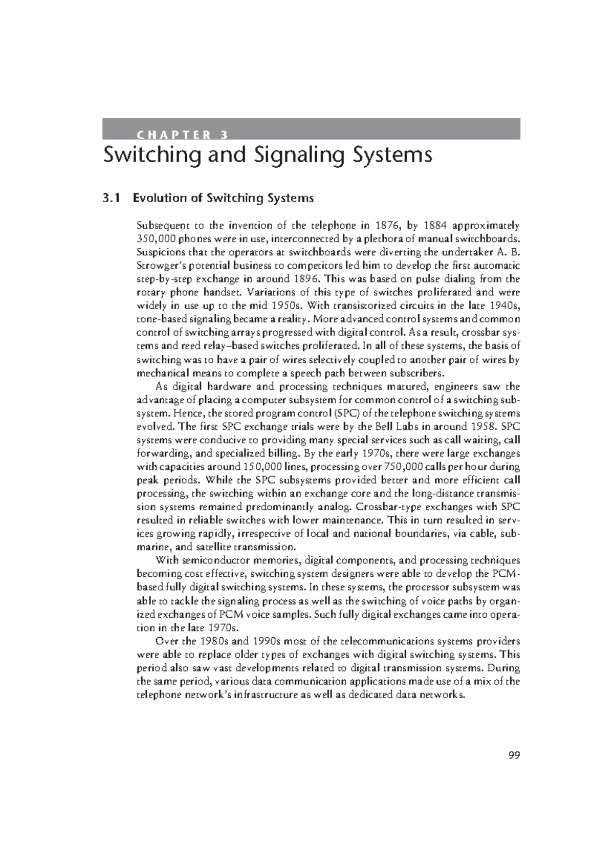 Essentials of Modern Telecommunications Systems - C H A P T E R 3 ...