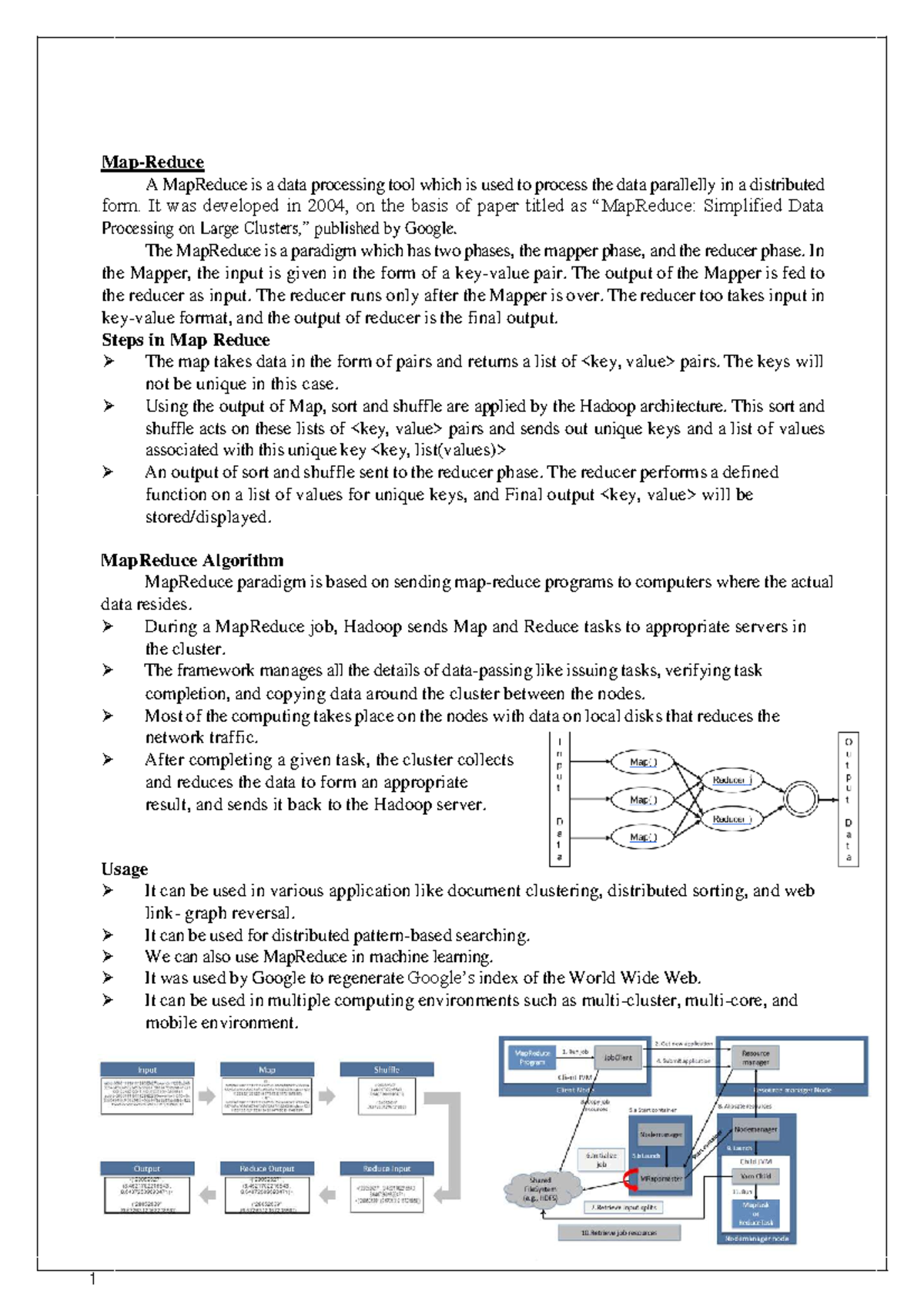 MapReduce Overview: Understanding the Data Processing Framework - Studocu