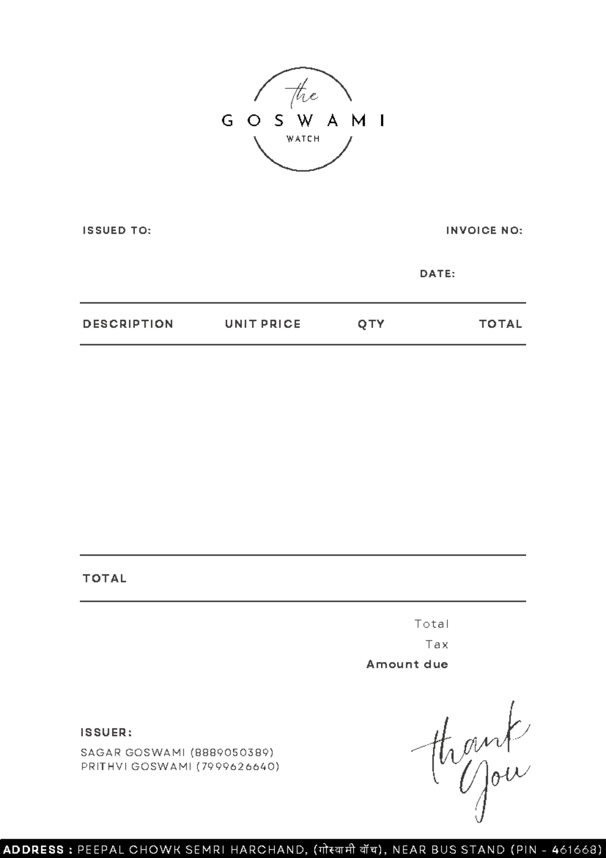 White Simple Minimalist Business Invoice - Government and State ...