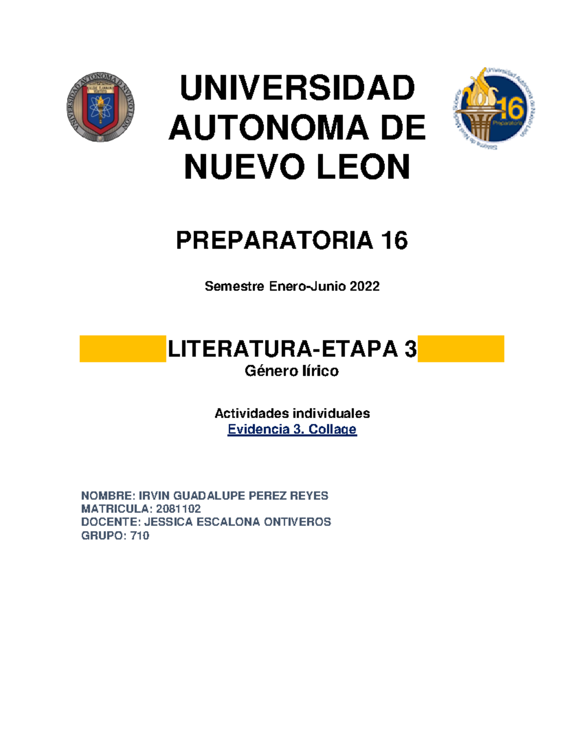 IGPR EV3 Literatura - evidencia 3 - UNIVERSIDAD AUTONOMA DE NUEVO LEON ...
