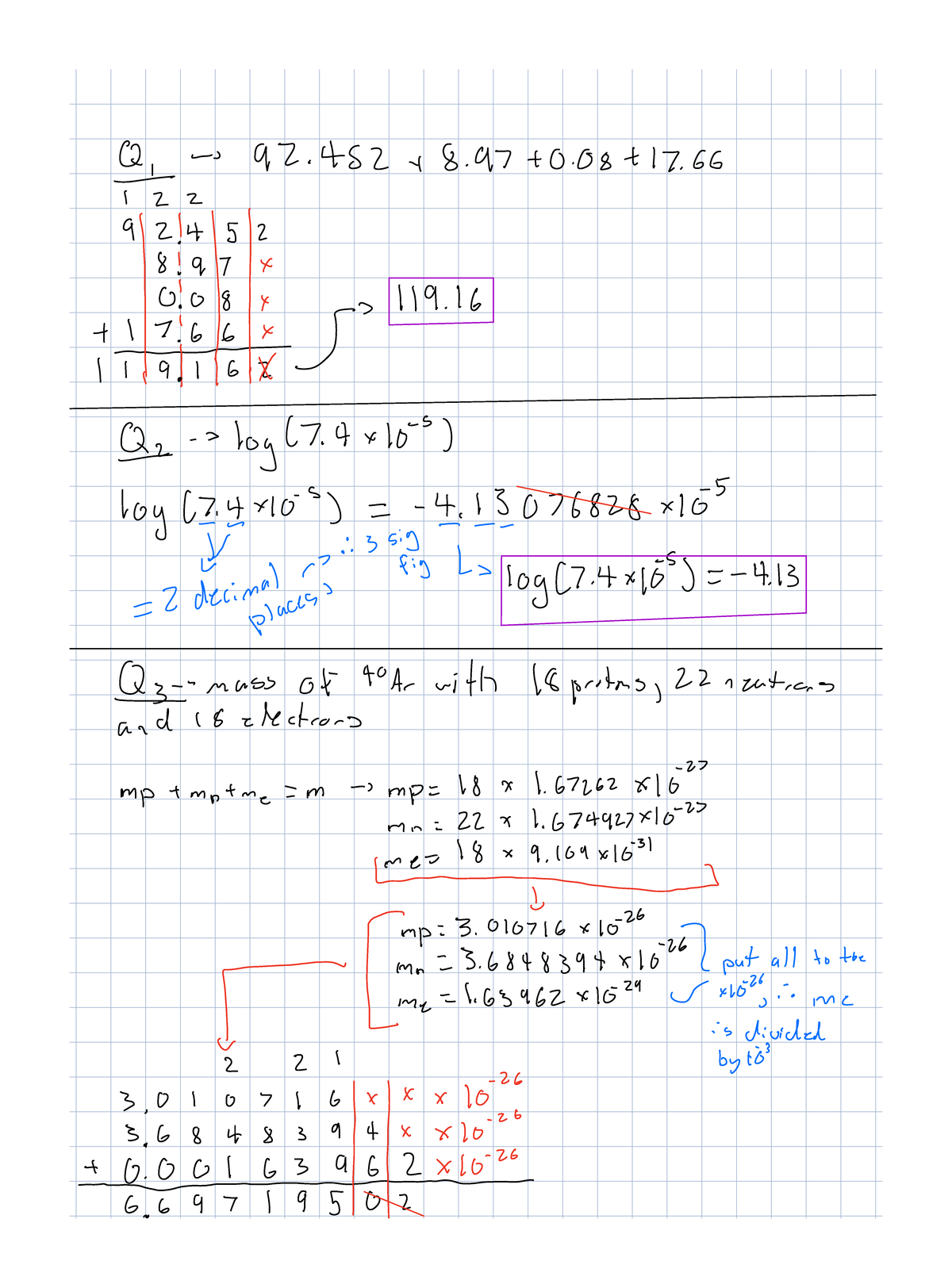 Chem 92.452 Significant Figures Assignment - Studocu