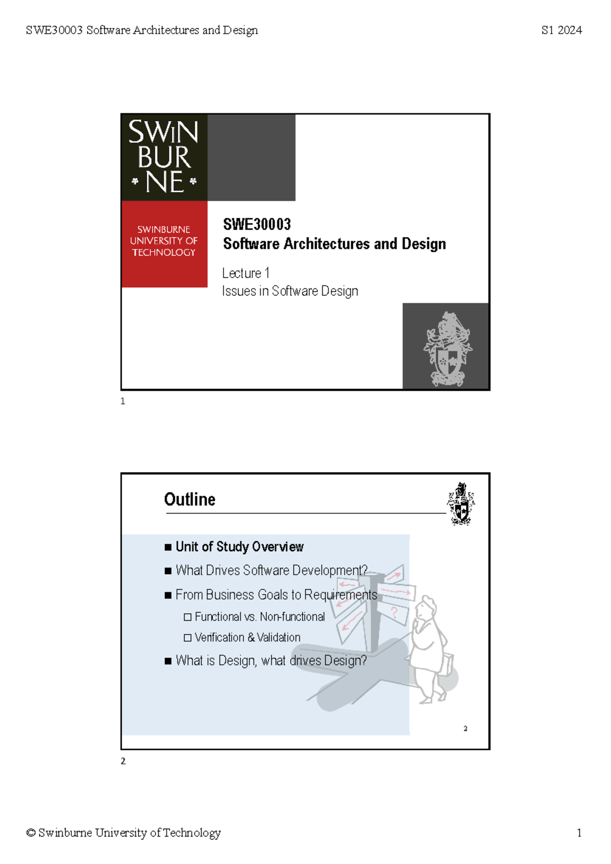 Lecture 1 - Software Design Issues-3 - Lecture 1 Issues in Software ...