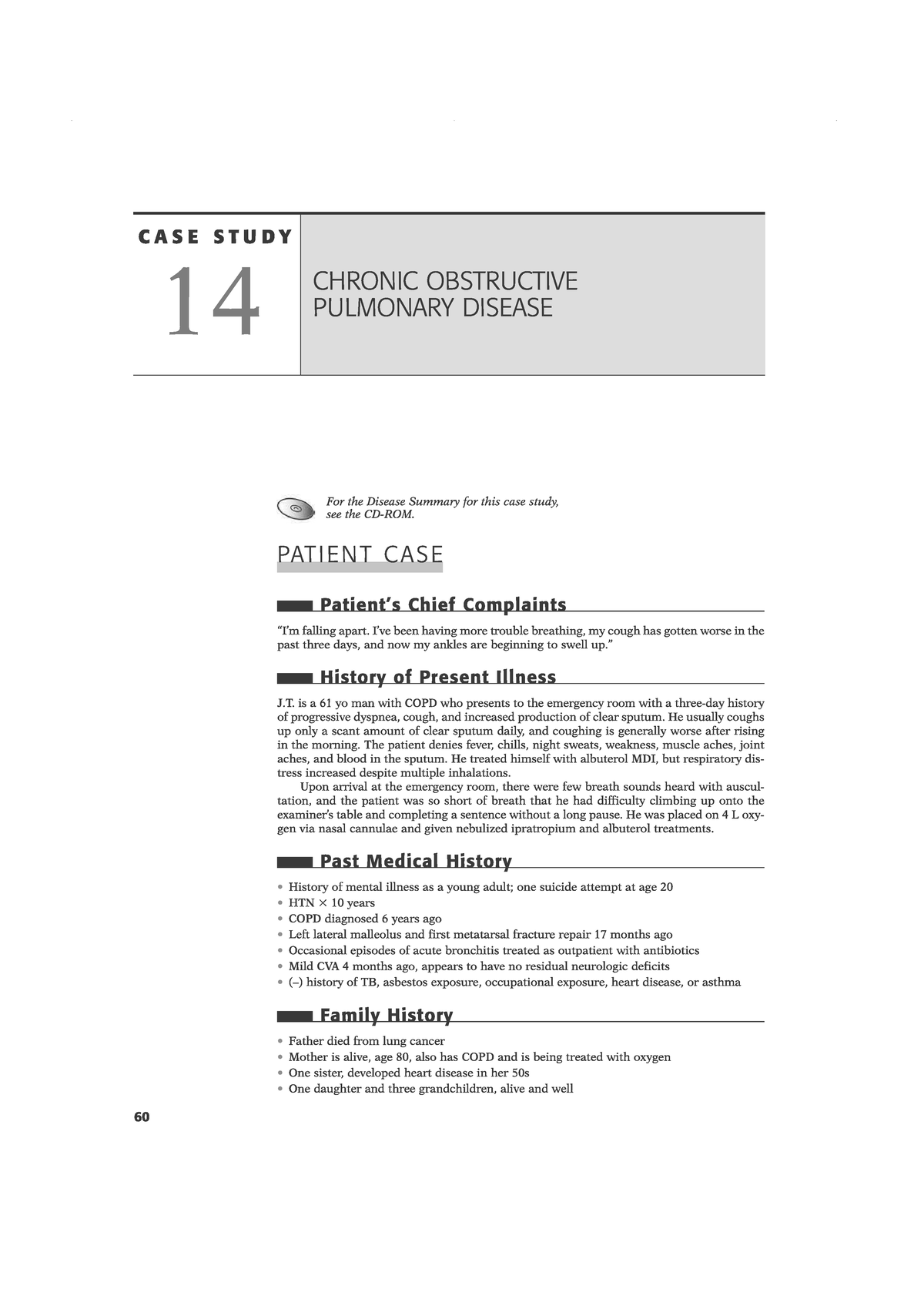 CASE STUDY 14: COPD Patient Analysis and Management Insights - Studocu