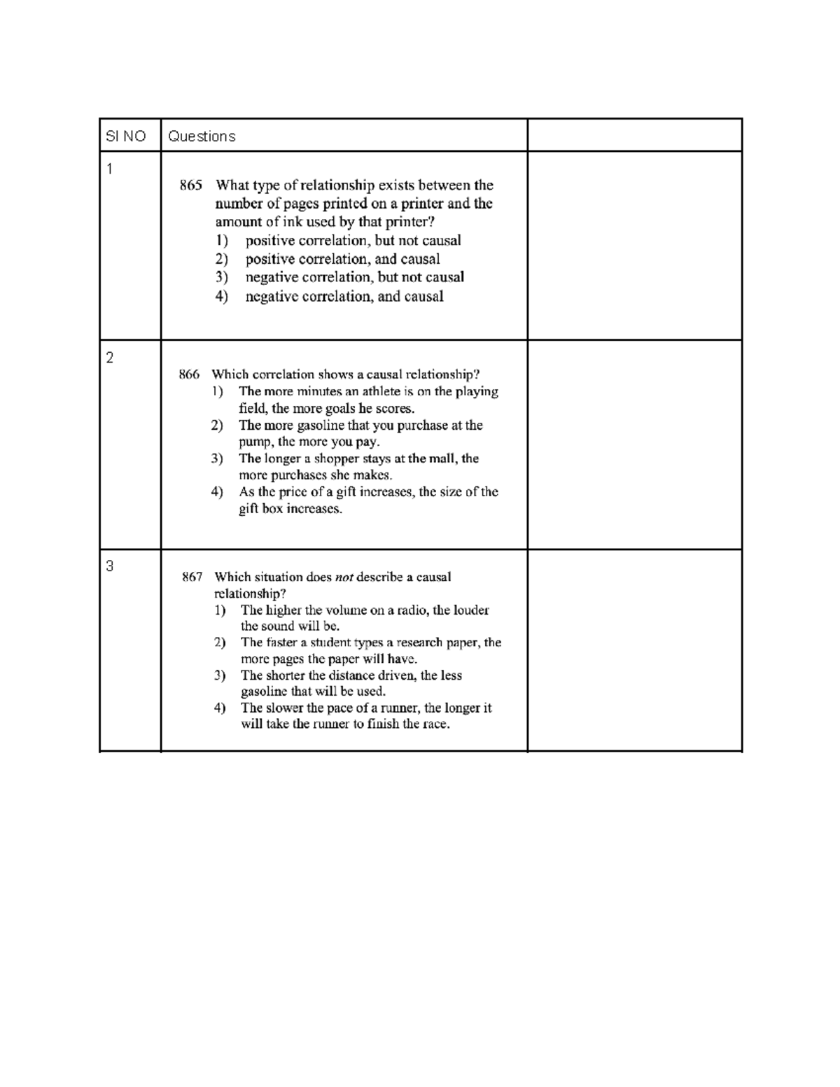 SI NO Practice Problems on Data Analysis for Statistics 101 - Studocu