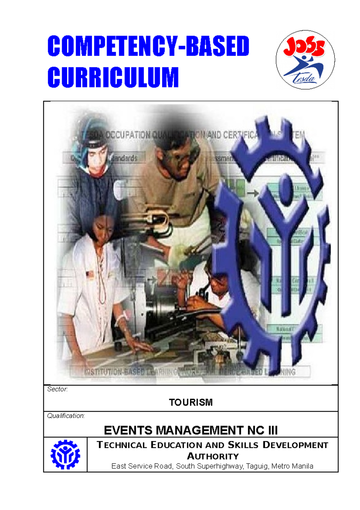 CBC Events Management NC III - Competency-Based Curriculum Overview - Document Preview
