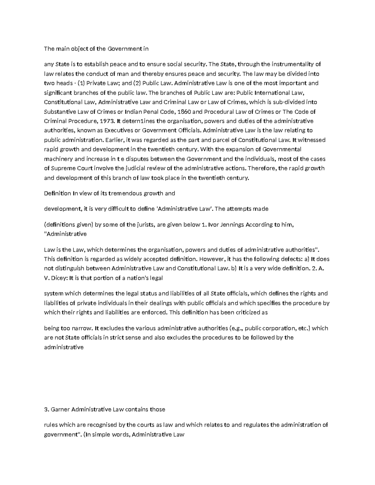 Adminislaw 3 - LLB: Lecture Notes on Administrative Law Basics - Studocu