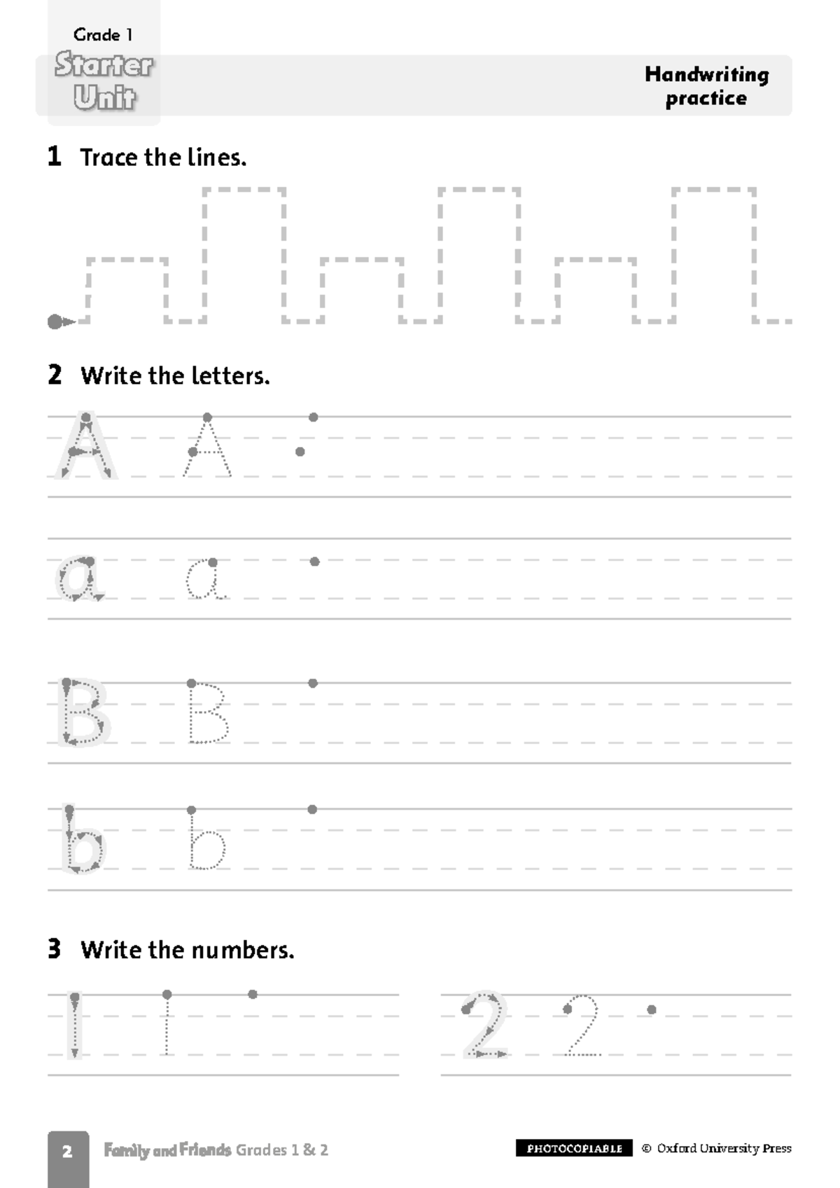 Grade 1 PMB Unit - Handwriting & Activities Practice - Studocu