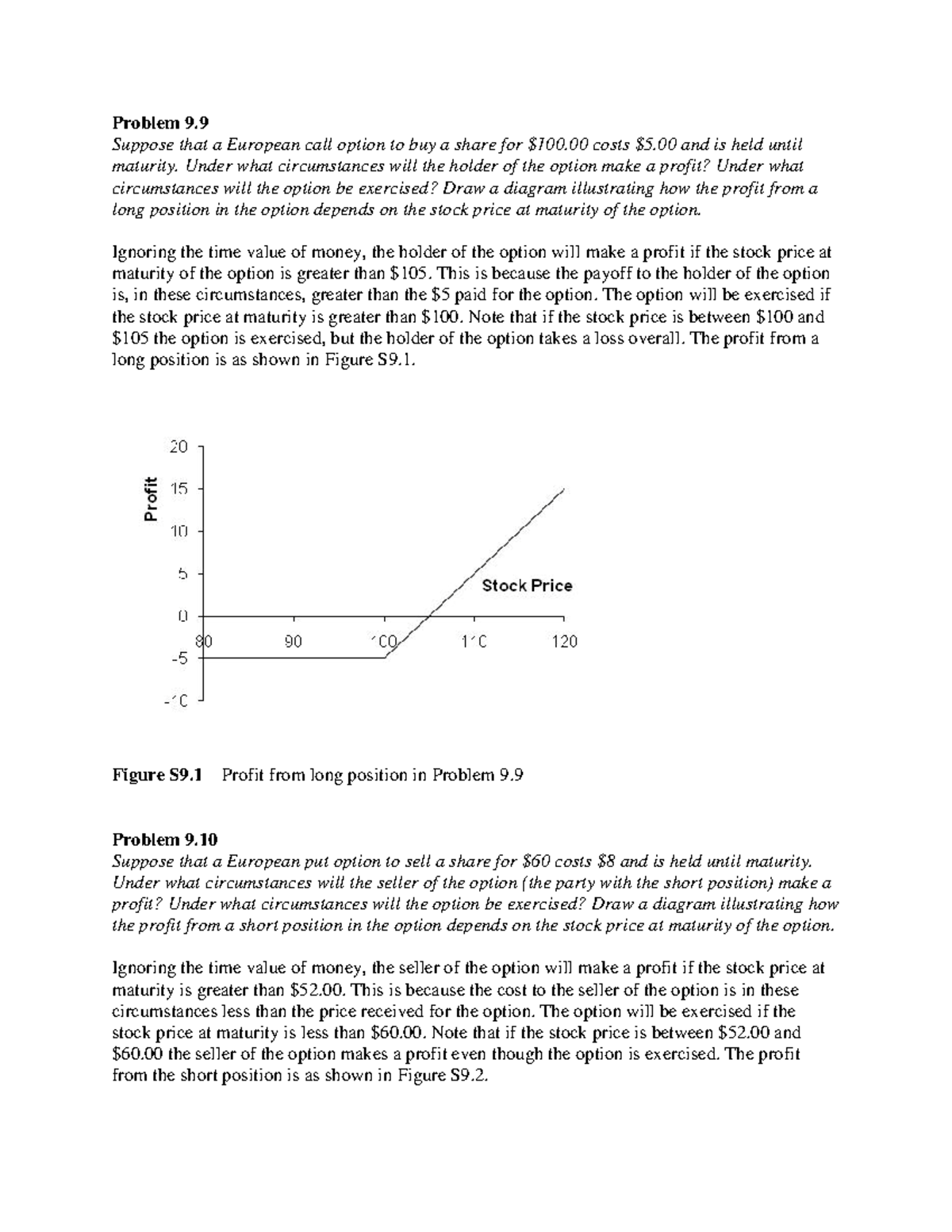 Solutions - FIN 401 - Final Exam Practice Q&A on Options - Studocu