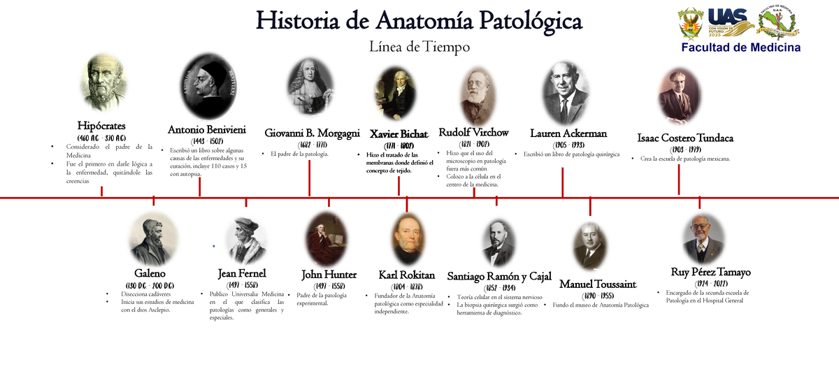 Línea de Tiempo en Anatomía Patológica: Historia y Pioneros - Studocu