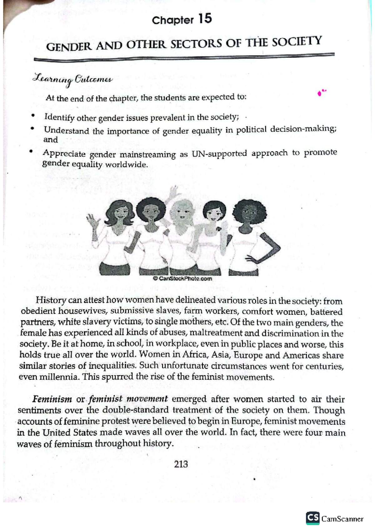 Chapter 15: Gender Issues and Equality in Society (GEN&SOC) - Studocu