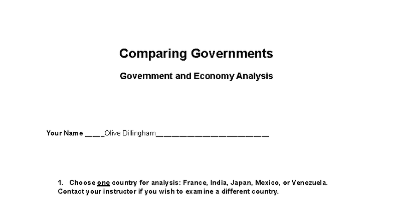 Comparing Governments: Japan's Political Structure & Economy Analysis ...