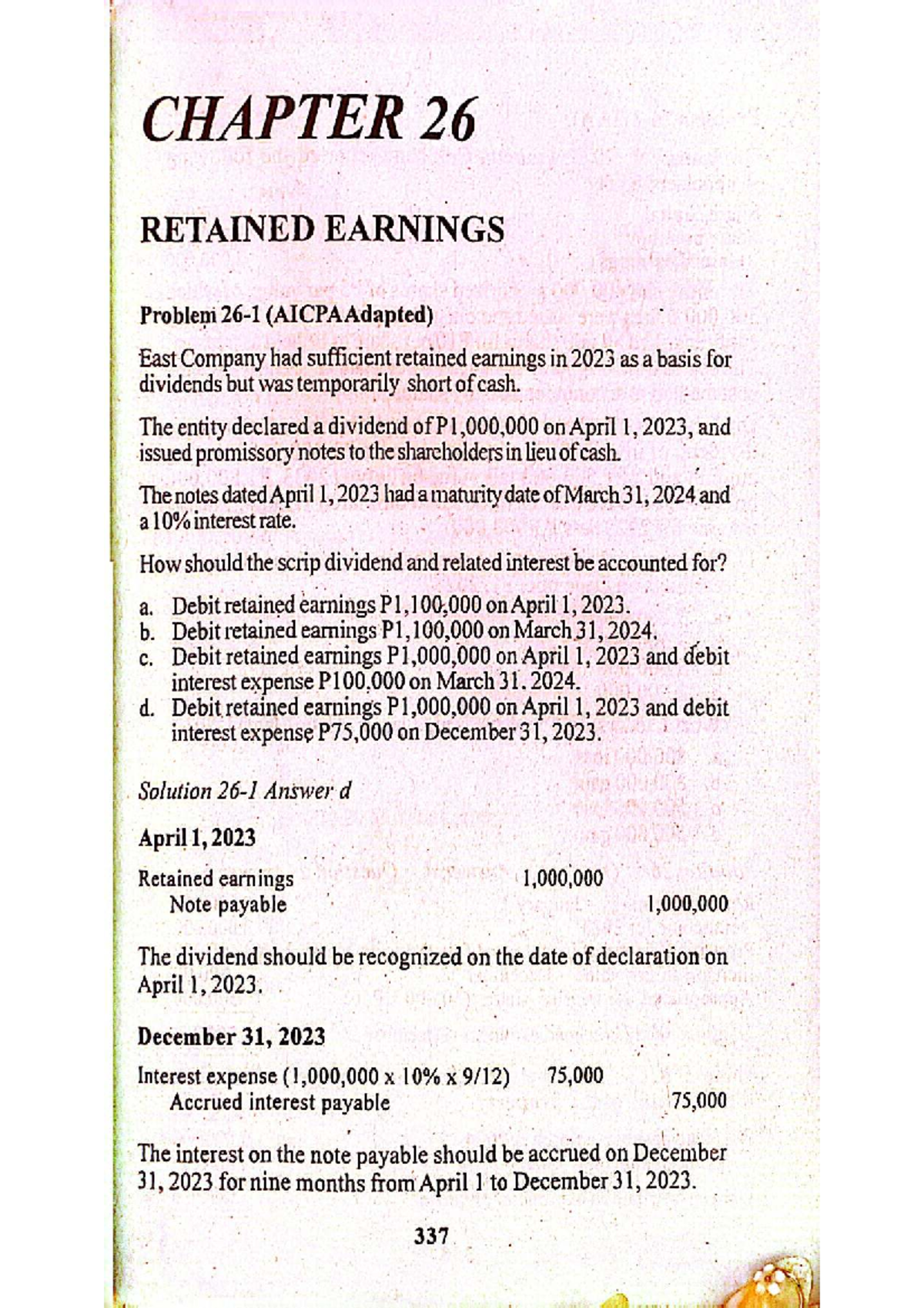Retained Earnings Analysis and Accounting (ACCT 101) - Studocu