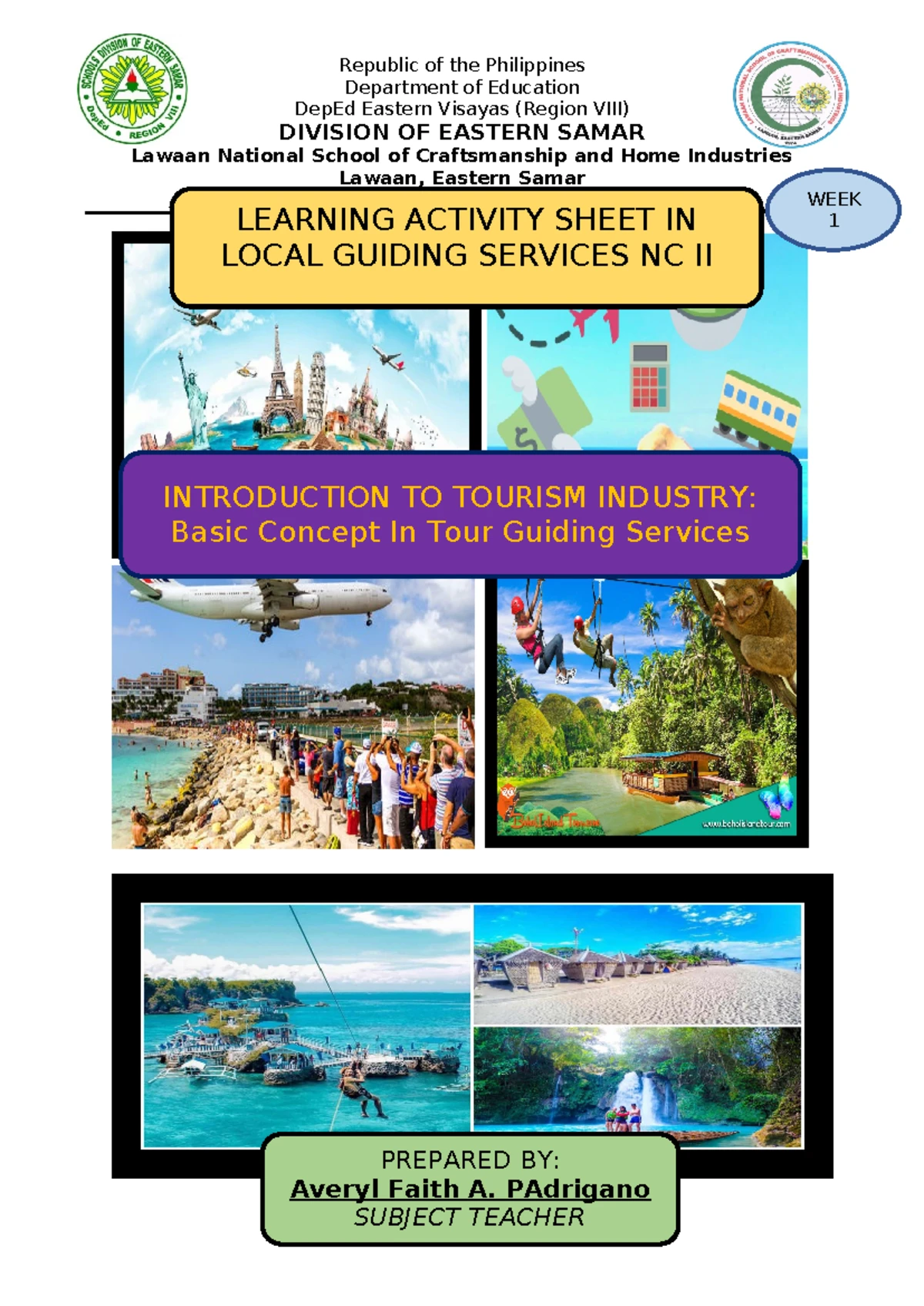 Basic Elements of Tourism: Key Concepts and Definitions - Studocu