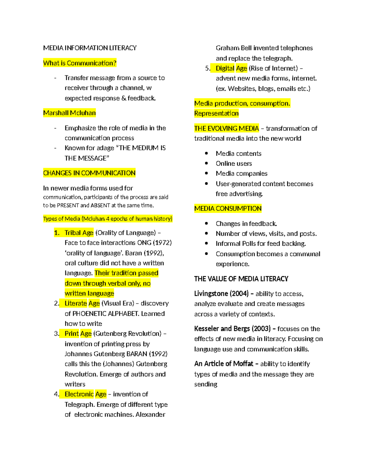 MIL Review Quiz 1 - Understanding Communication and Media - Studocu