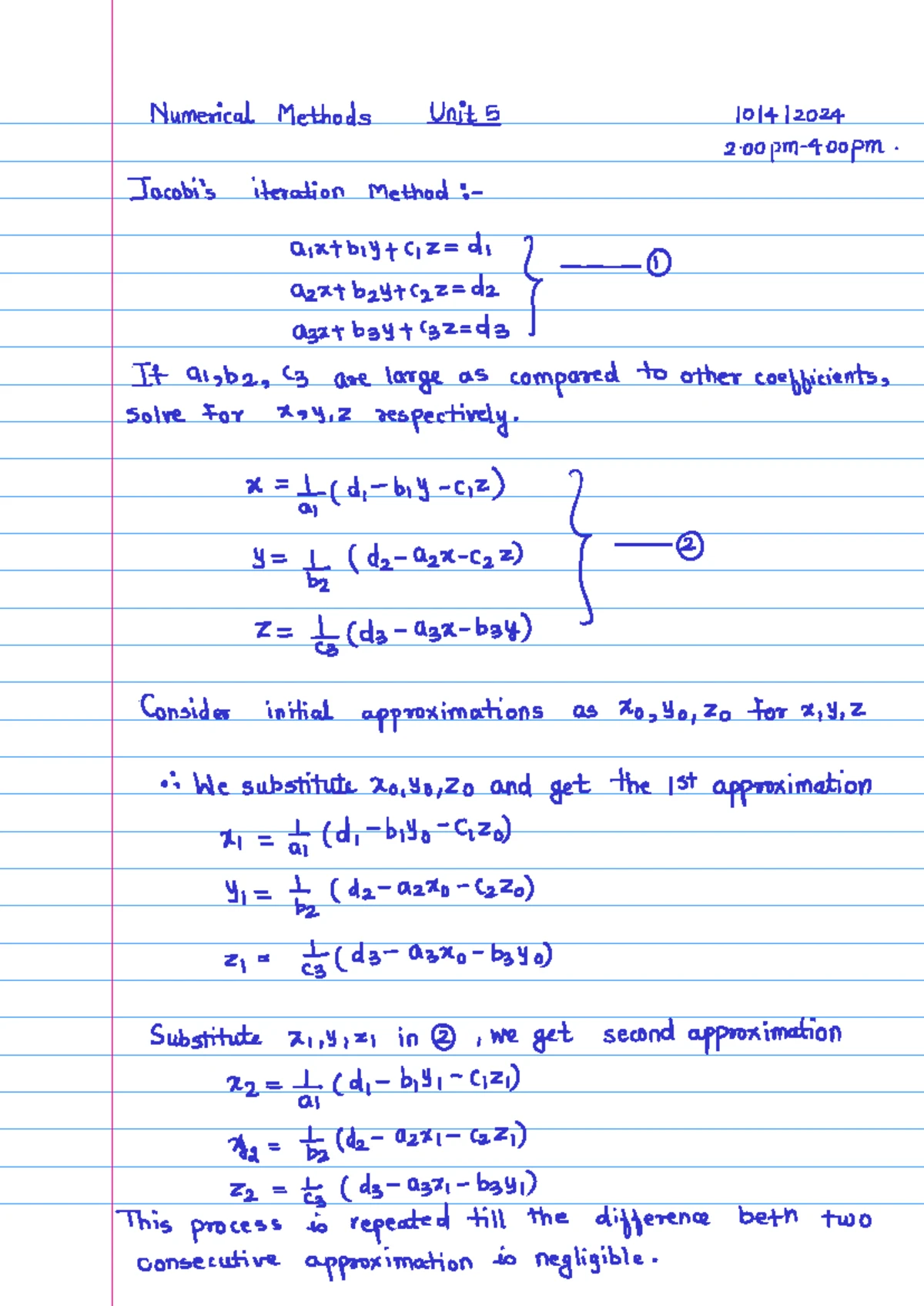 M3 - Unit 3 Statistics Notes (Online Lecture) - Stastistical Methods ...