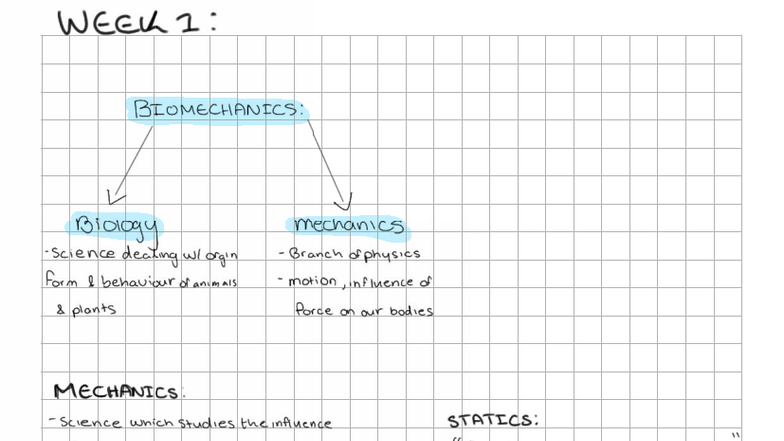 WEEK 1: BIOMECHANICS LECTURE NOTES - Understanding Motion and Forces ...