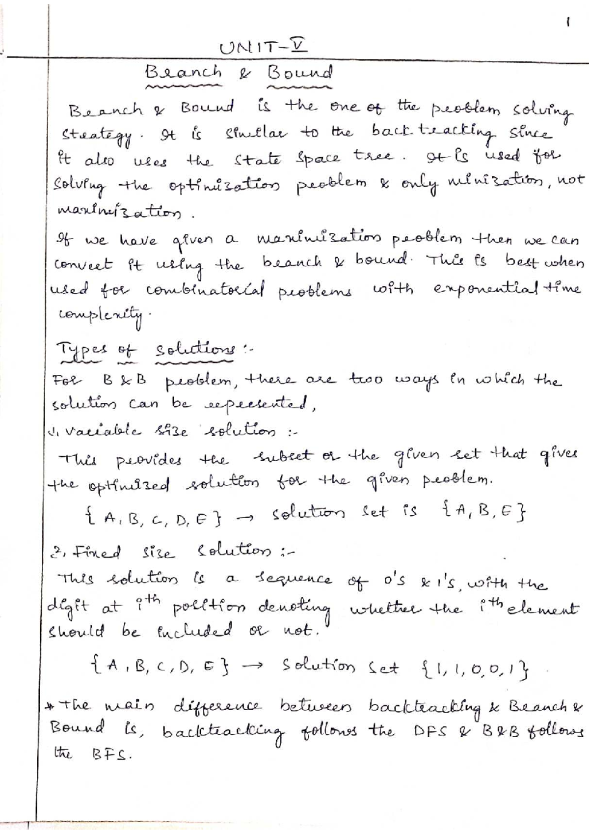 DAA Unit-5: Branch and Bound Techniques for Optimization Problems - Studocu