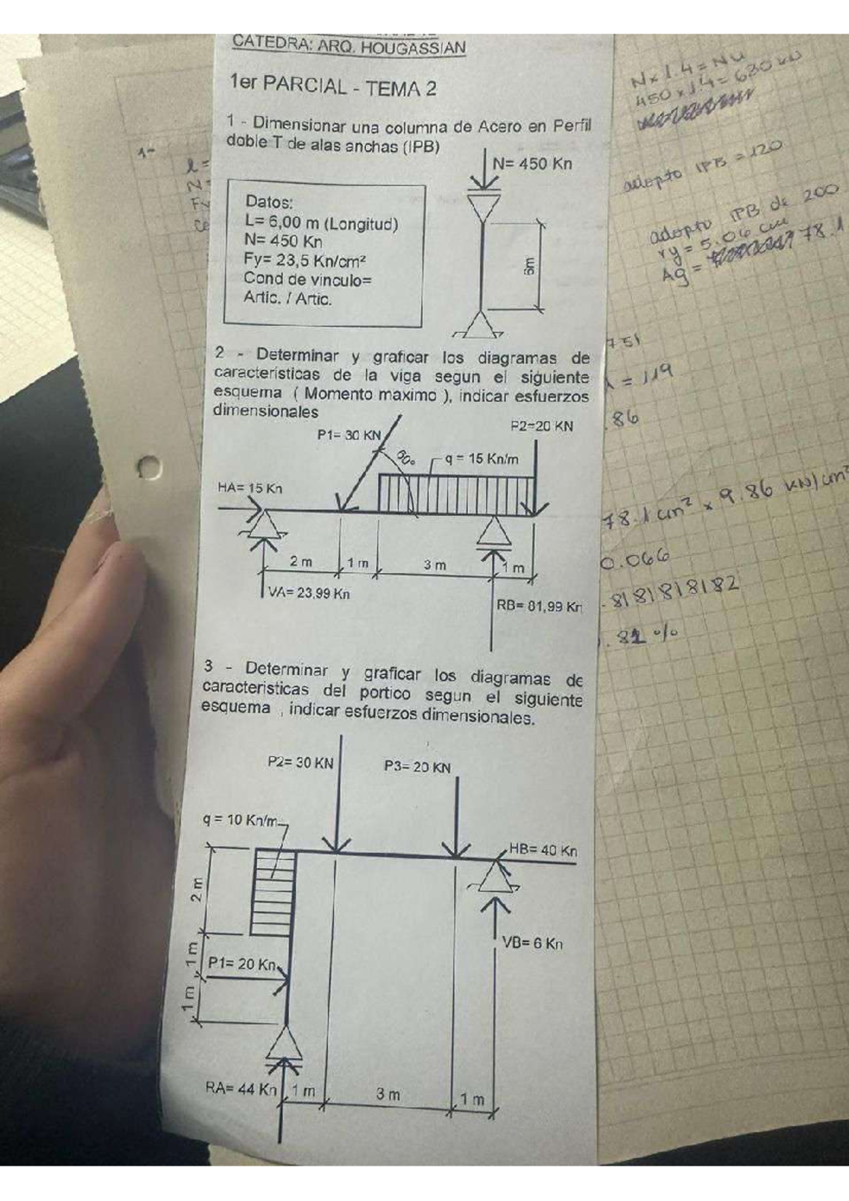 CATEDRA: ARQ. HOUGASSIAN 1er PARCIAL TEMA 2 - Dimensionamiento de ...