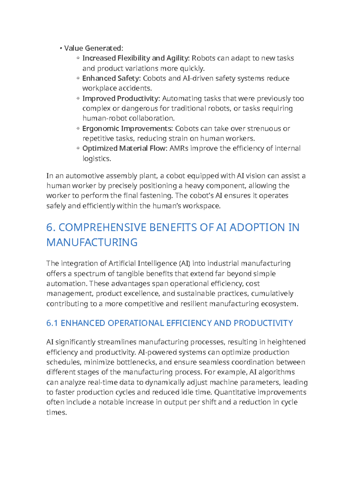 AI in Industrial Manufacturing: Benefits & Efficiency (Course Code: 8 ...