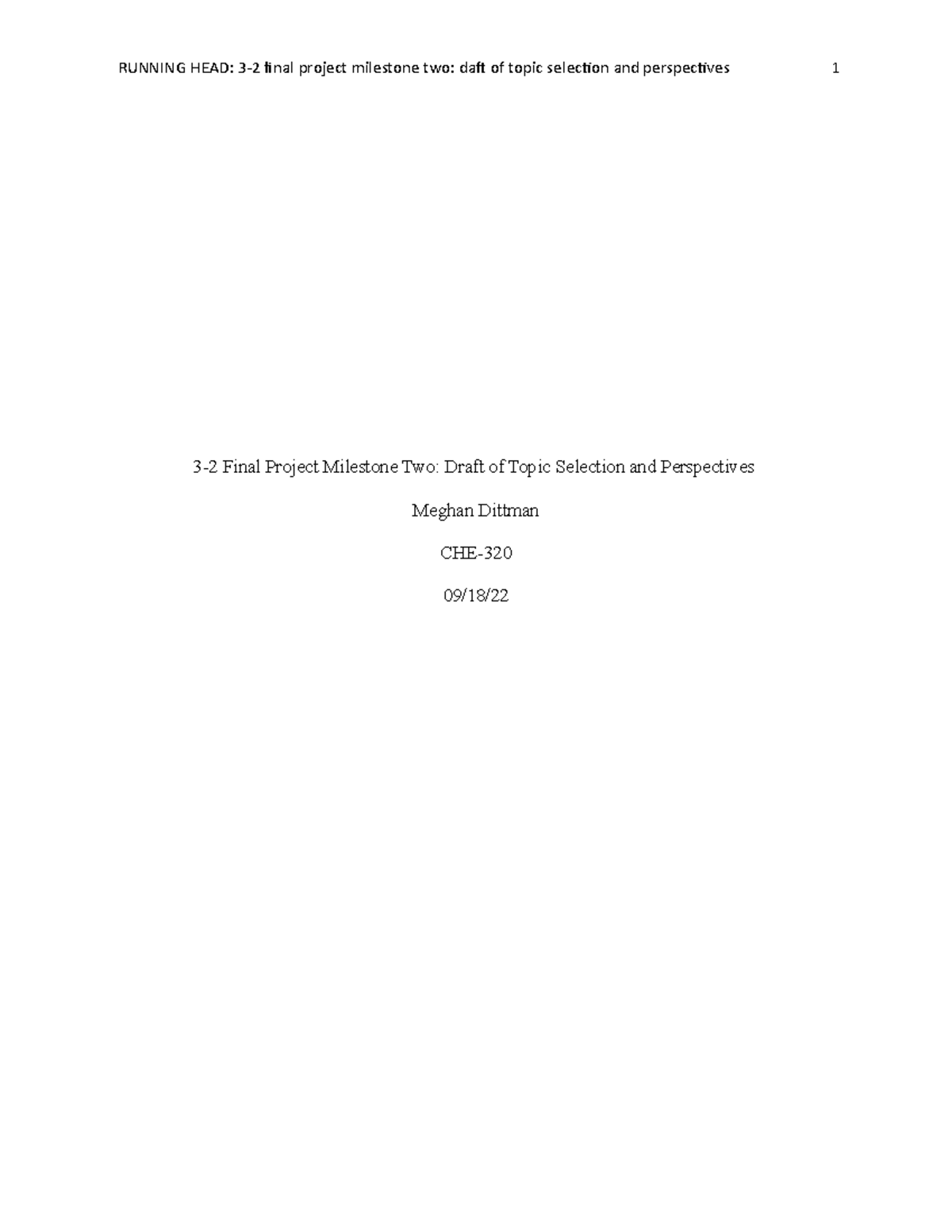 3-2 Final Project Milestone Two: Topic Selection and Health ...