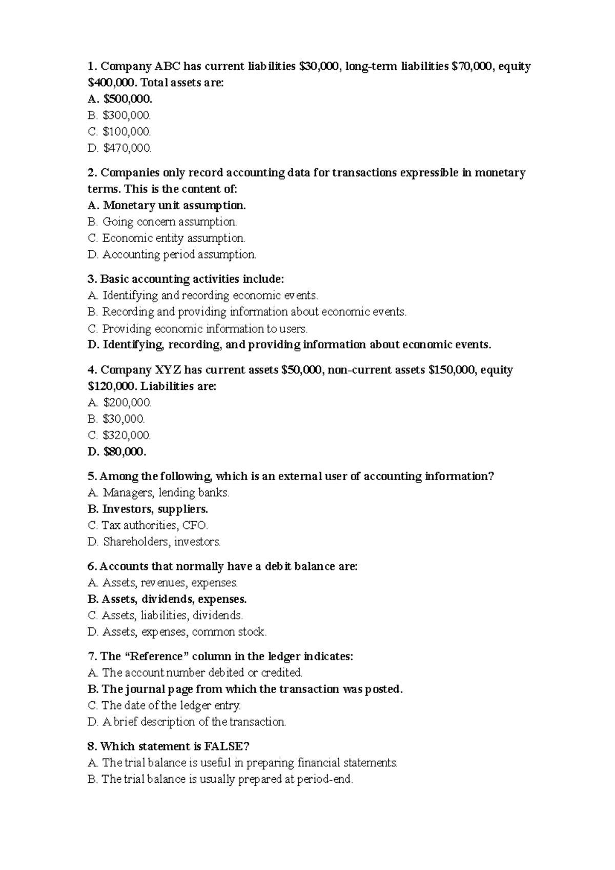 AP 3 - Accounting Principles Study Guide - Studocu