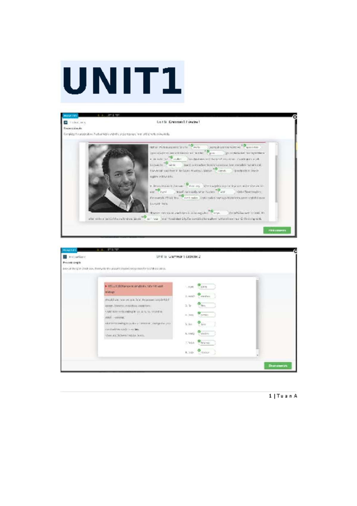 Unit 1: Daily Routine and Work Schedule Insights - Studocu