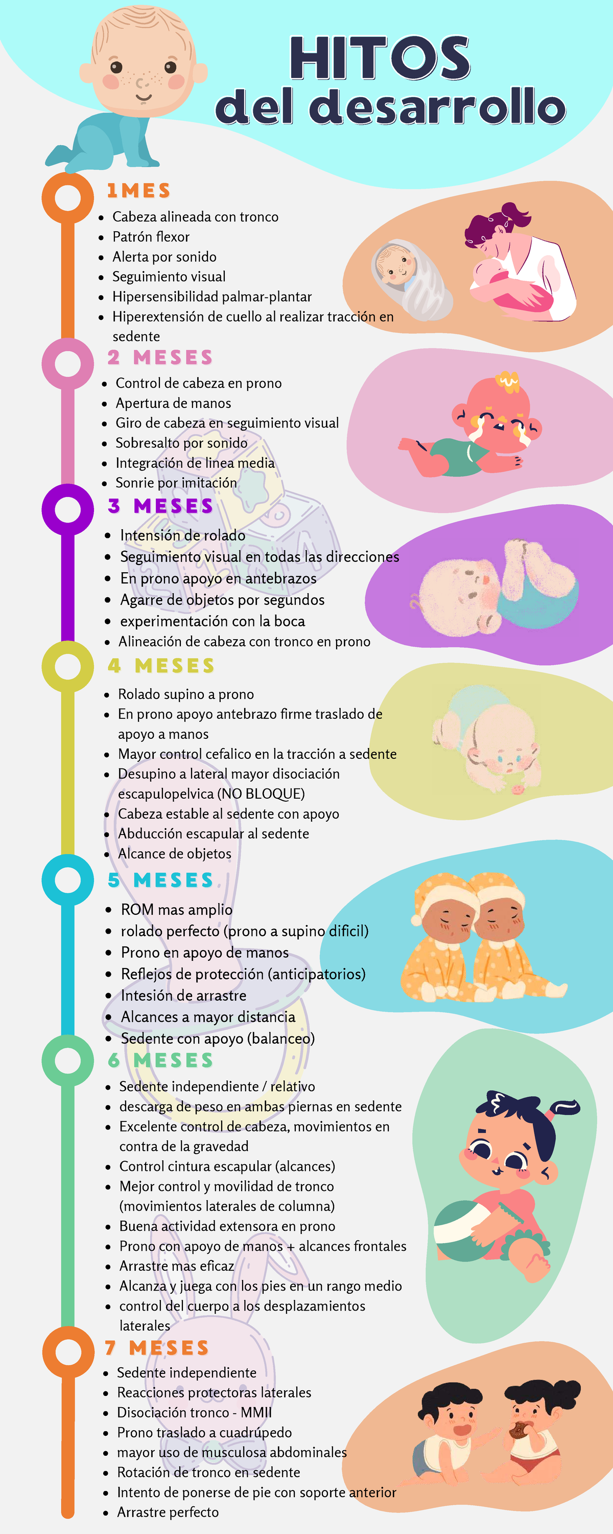 HITOS del Desarrollo Motor en Infantes: 1 a 7 Meses de Edad - Studocu