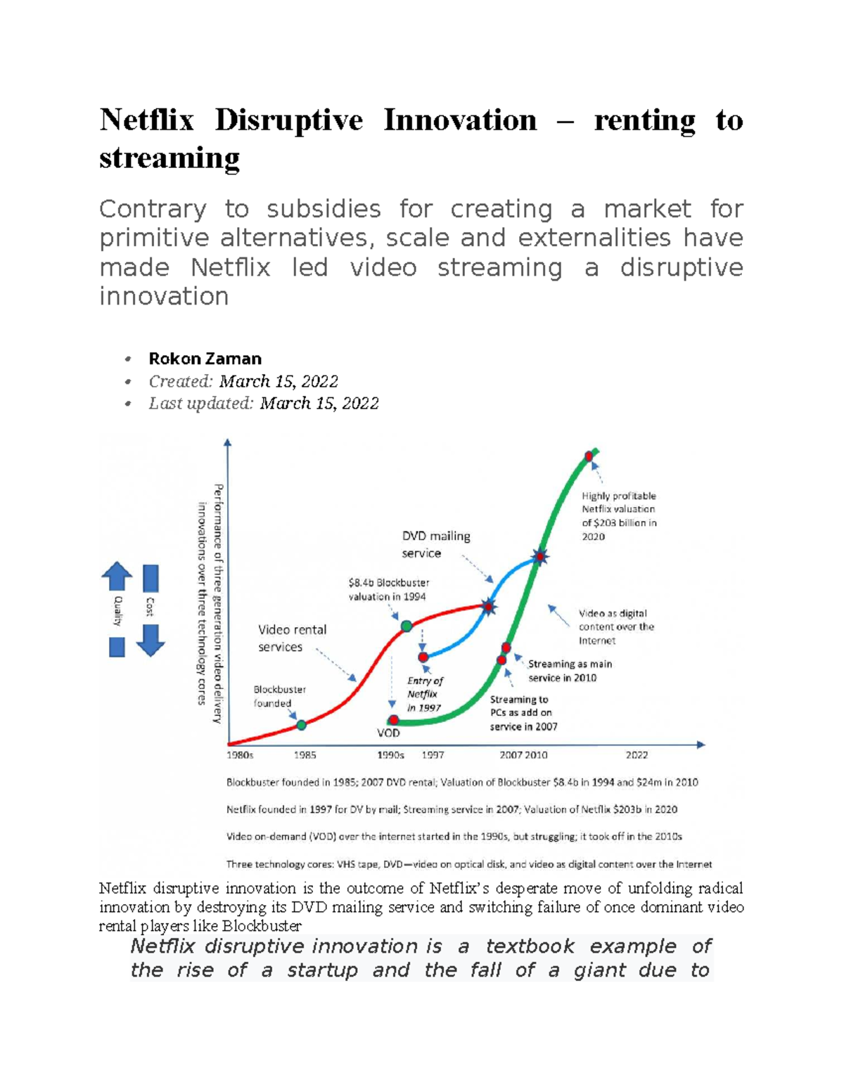 Netflix Disruptive Innovation: From DVD Rentals to Streaming Success ...