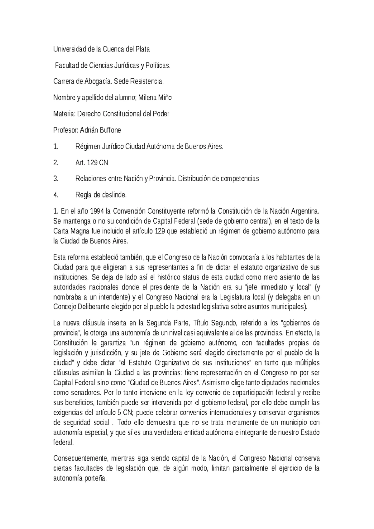 Programa Actualizado de Derecho Constitucional del Poder (2do Año - 1er ...