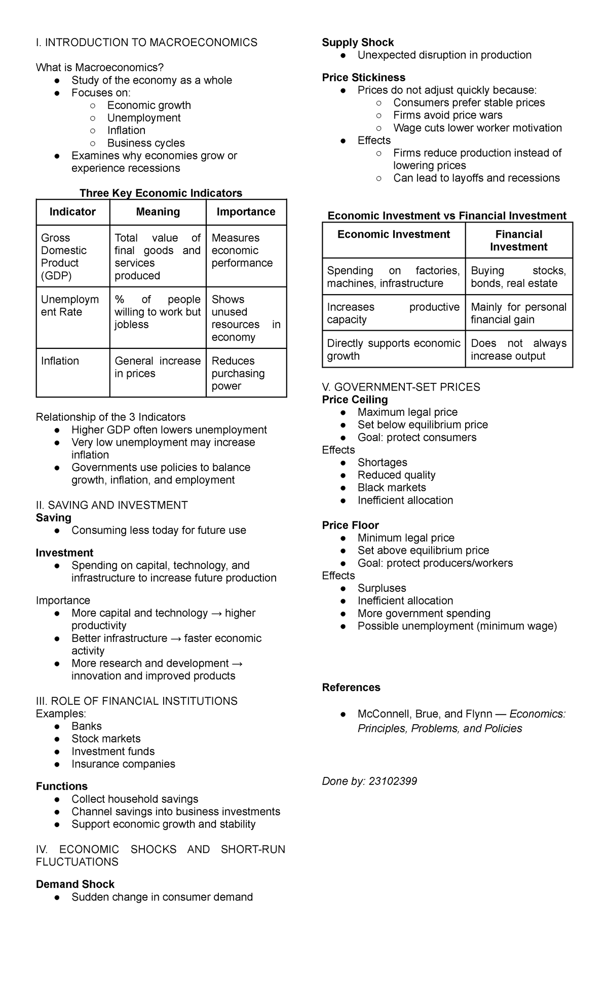 Econ 101: Macroeconomics Overview & Key Concepts Notes - Studocu