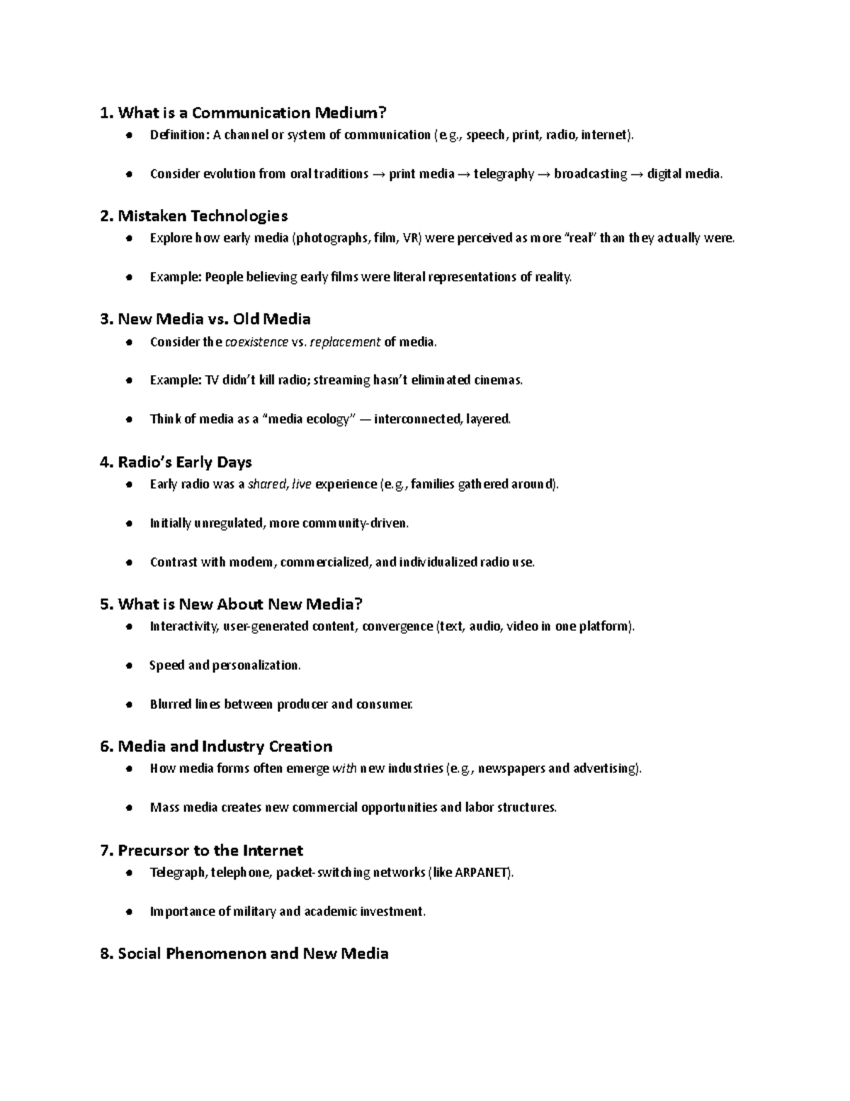 COM 101: Communication Mediums and Their Evolution - Study Notes - Studocu